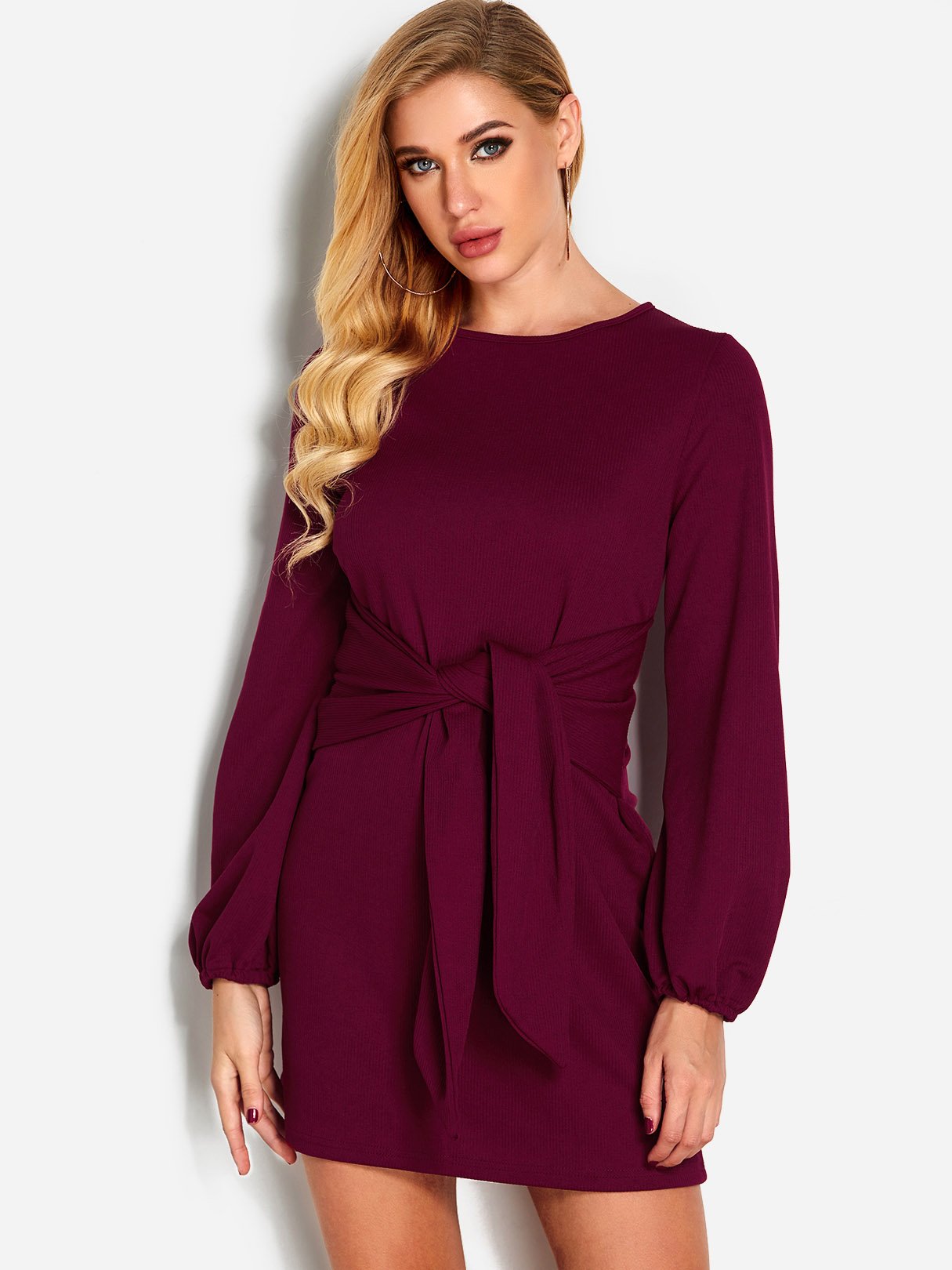 ODM Ladies Long Sleeve Casual Dresses