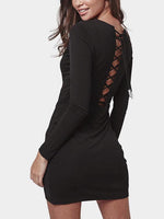 NEW FEELING Womens Black Mini Dresses
