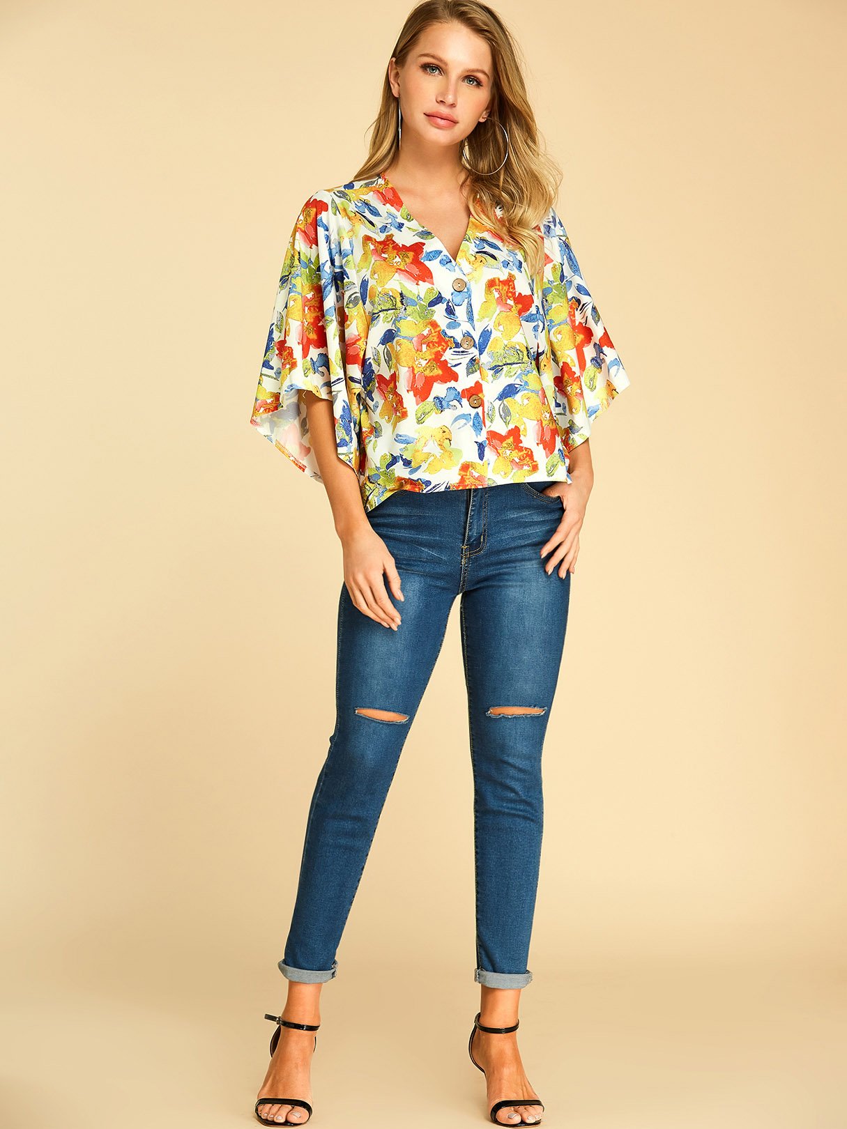 Custom Dressy Black And White Blouses