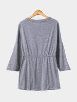 NEW FEELING Womens Grey Casual Dresses