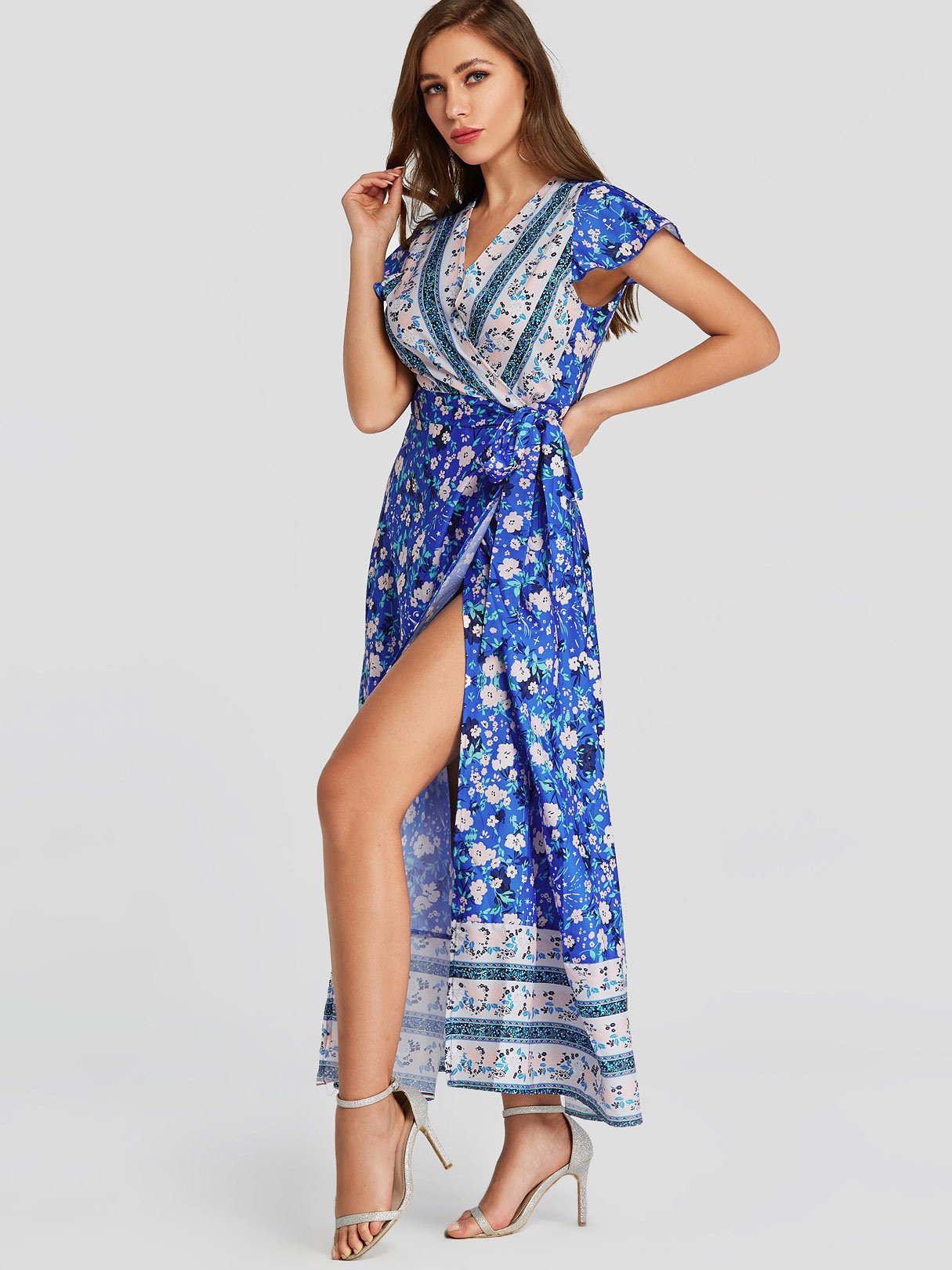 NEW FEELING Womens Blue Maxi Dresses