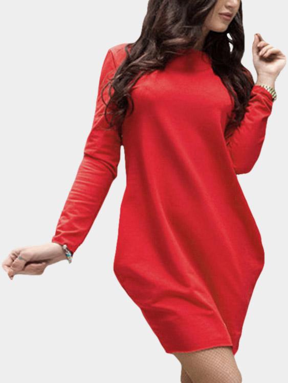 NEW FEELING Womens Red Mini Dresses