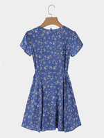 NEW FEELING Womens Light Blue Mini Dresses