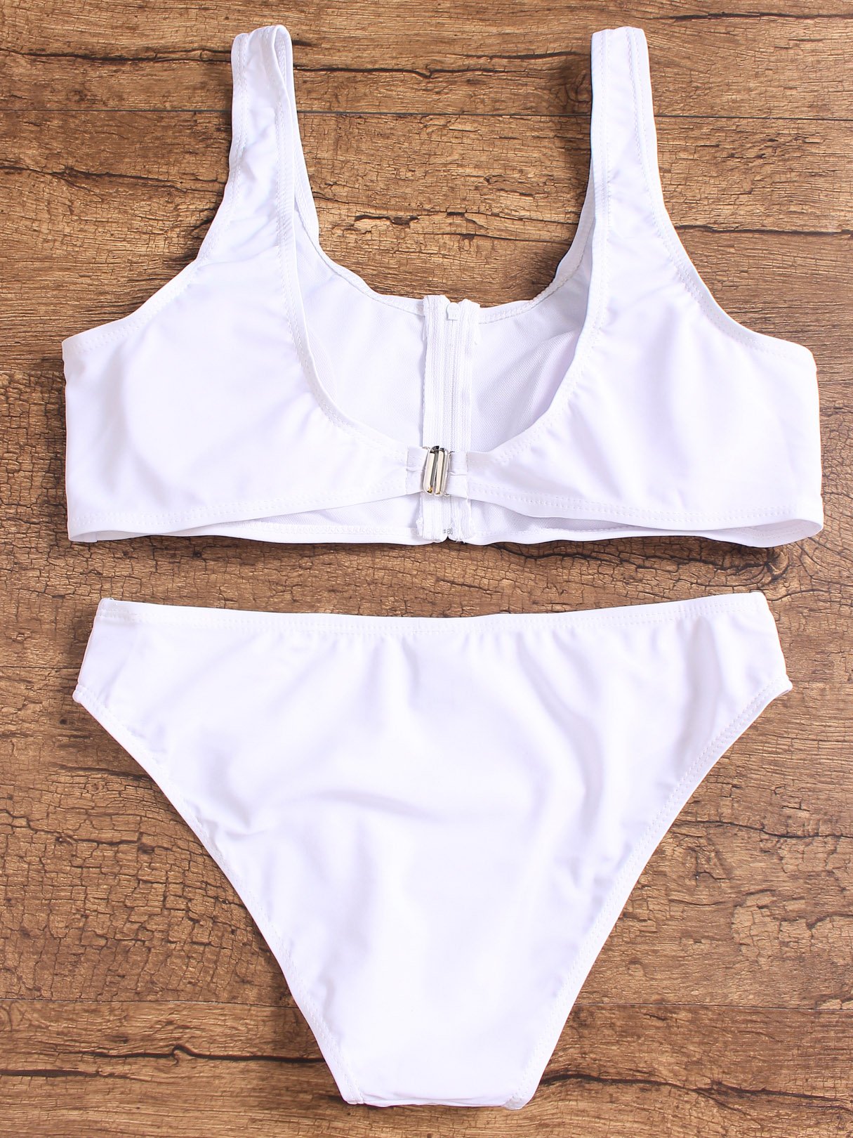 NEW FEELING Womens White Bikinis