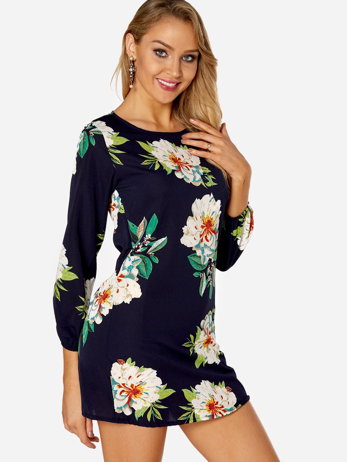 OEM ODM Ladies White Floral Dresses