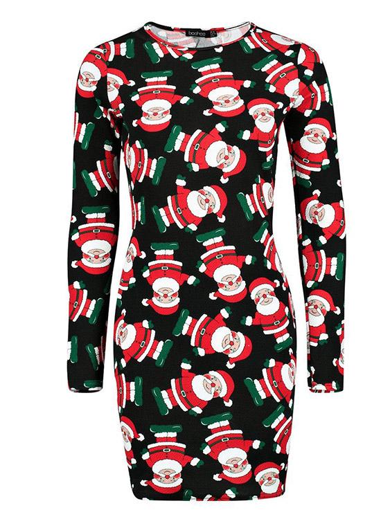 OEM Ladies Black Floral Dresses