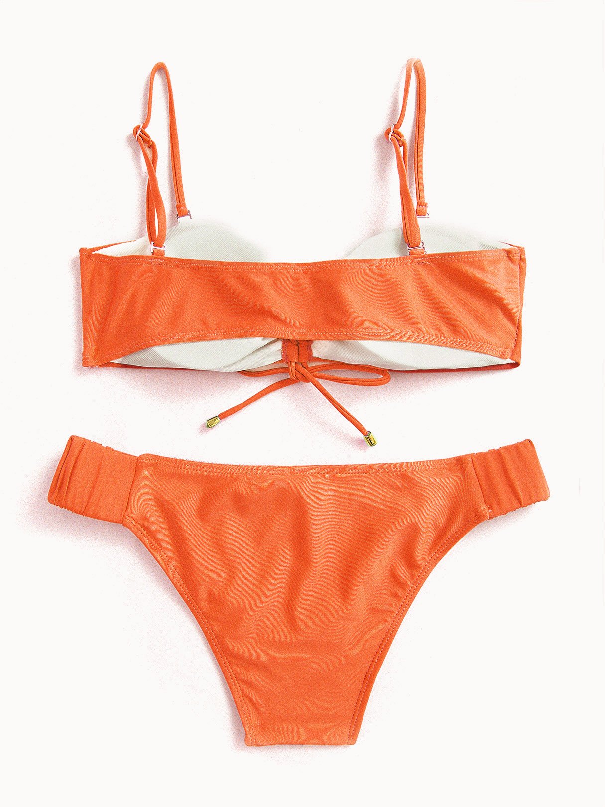 NEW FEELING Womens Orange Bikinis