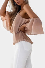 OEM Ladies Apricot Blouses