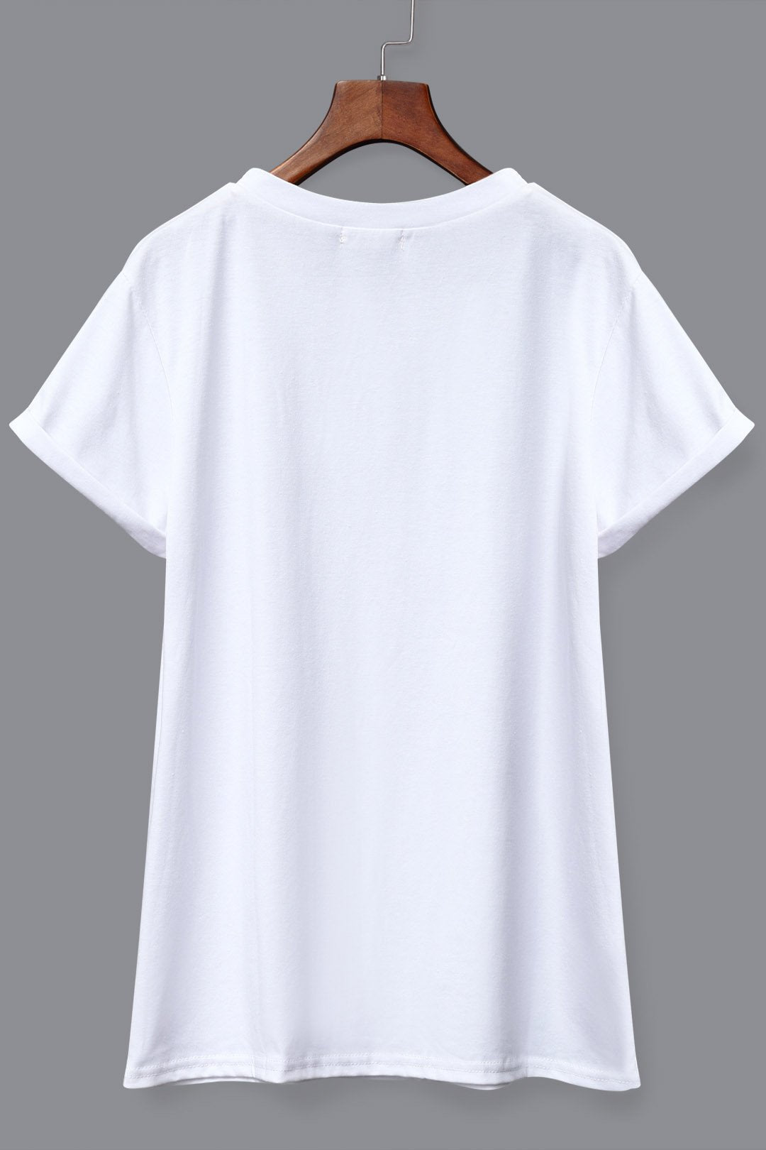 NEW FEELING Womens White T-Shirts