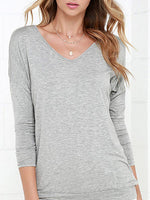 NEW FEELING Womens Grey T-Shirts