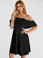 OEM Ladies Black Mini Dresses