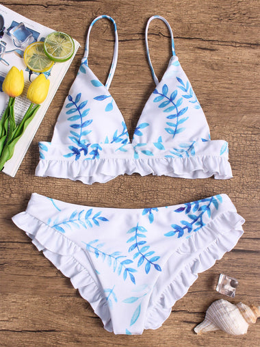 Wholesale Sleeveless Lace Two Piece Bikinis