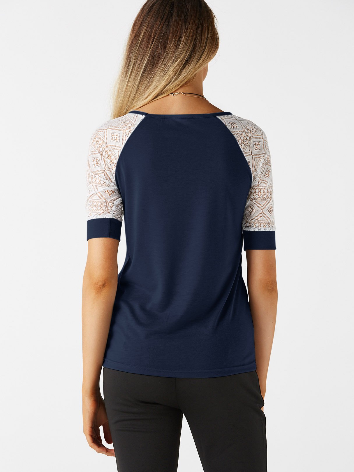 NEW FEELING Womens Navy T-Shirts