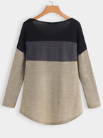 NEW FEELING Womens Color Block T-Shirts