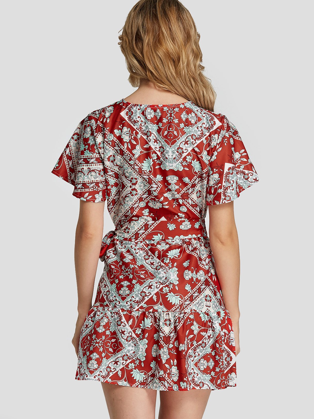 ODM Ladies Short Sleeve Casual Dress