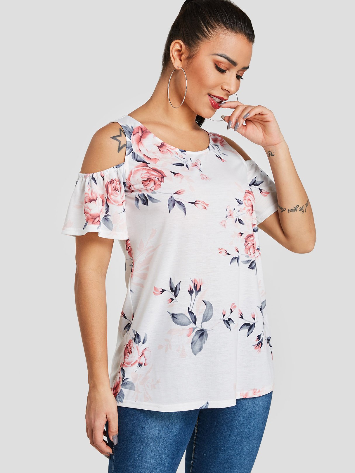 OEM Ladies White T-Shirts