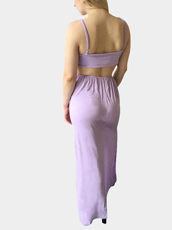 NEW FEELING Womens Purple Maxi Dresses