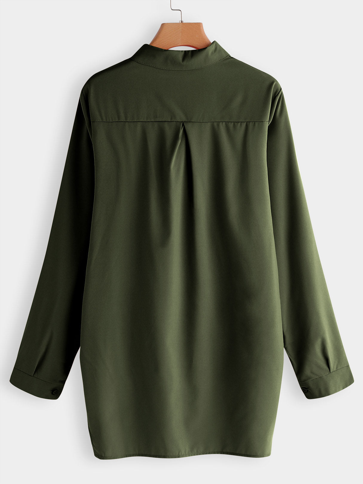 OEM ODM Womens Army Green Plus Size Tops