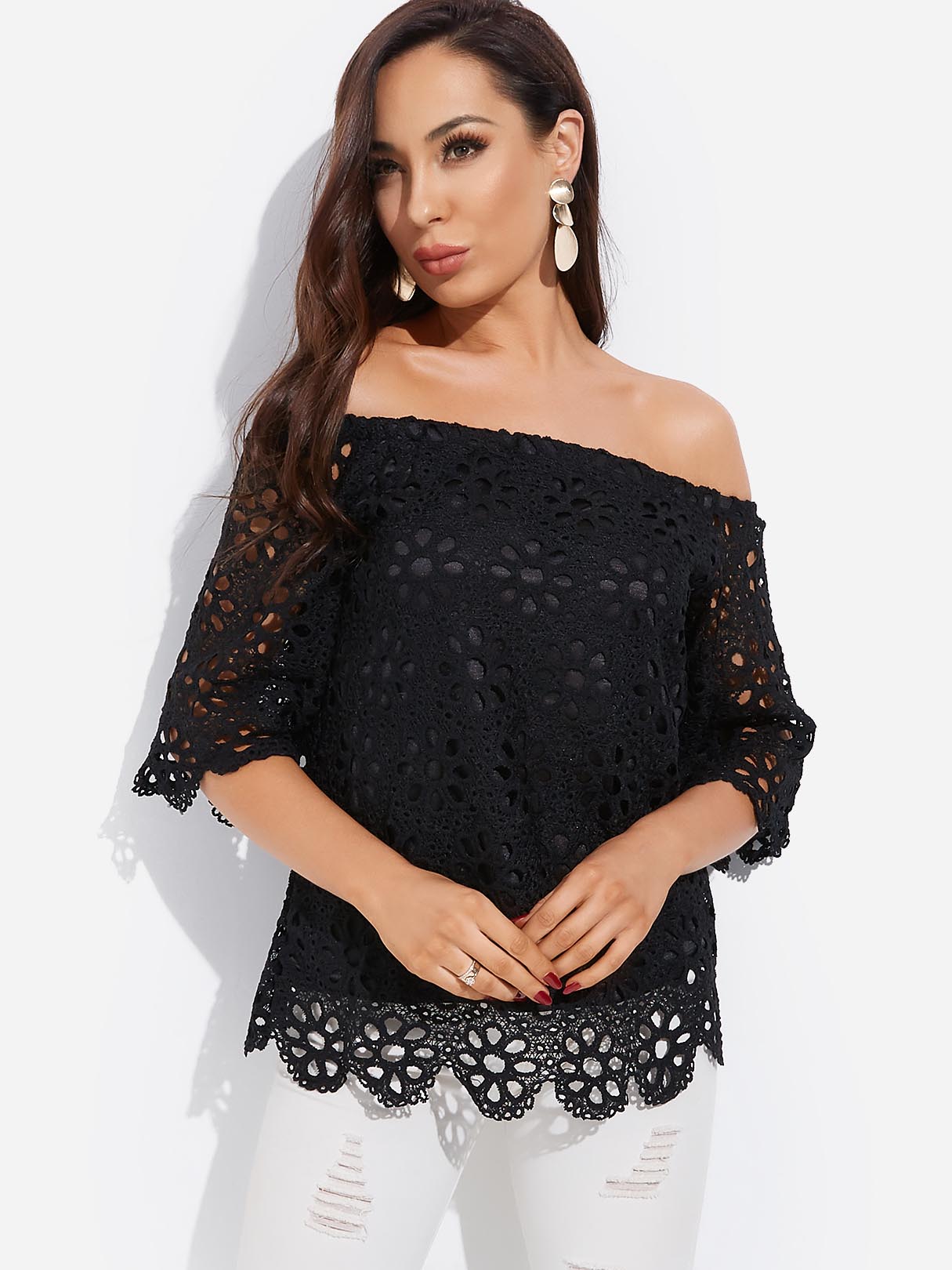 ODM Ladies 3/4 Sleeve Blouses