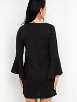 NEW FEELING Womens Black Mini Dresses