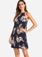 OEM Ladies Navy Mini Dresses