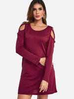 ODM Ladies Long Sleeve Casual Dresses