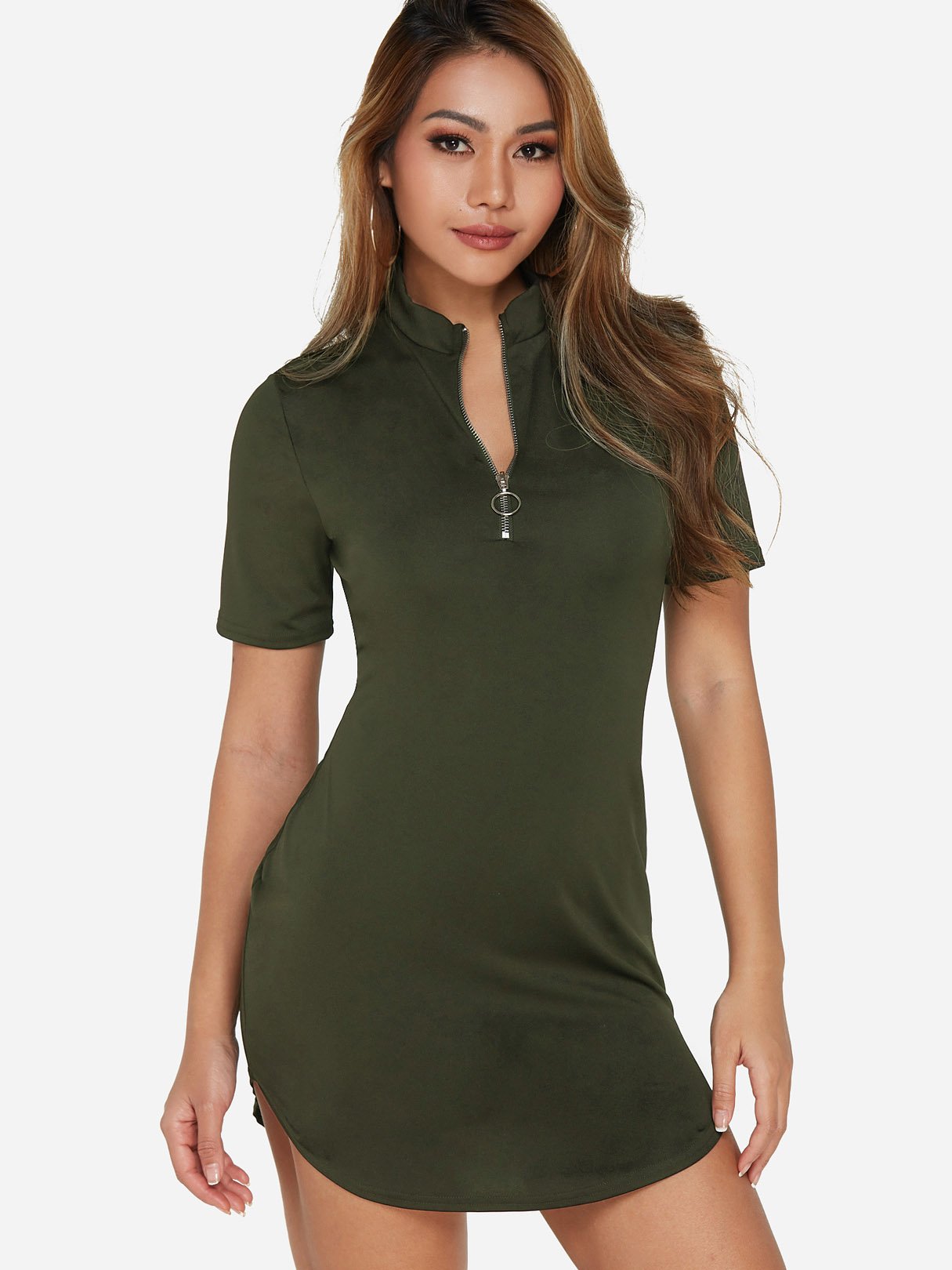 ODM Ladies Short Sleeve Mini Dress