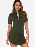 ODM Ladies Short Sleeve Mini Dress