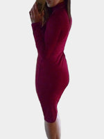 NEW FEELING Womens Burgundy Bodycon Dresses