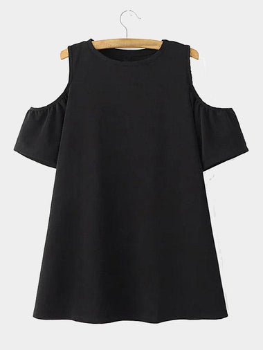 Wholesale Round Neck Short Sleeve Mini Dress