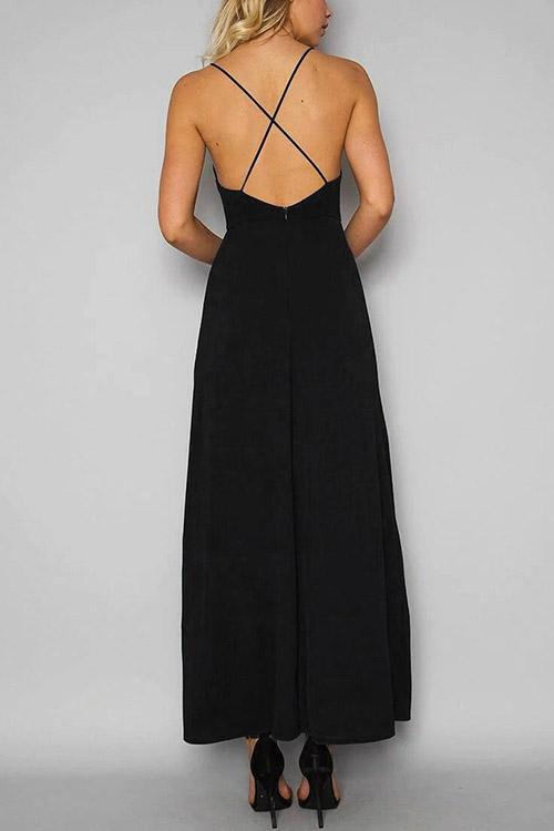 OEM ODM Womens Black Maxi Dresses