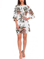OEM Ladies White Floral Dresses