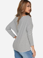 NEW FEELING Womens Striped T-Shirts