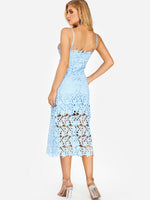 NEW FEELING Womens Blue V-Neck Dresses