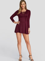 OEM ODM Purple Shift Dress