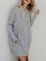 OEM Ladies Grey Mini Dresses