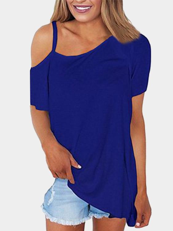 OEM Ladies Blue T-Shirts