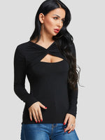 Wholesale Plain Long Sleeve Black T-Shirts