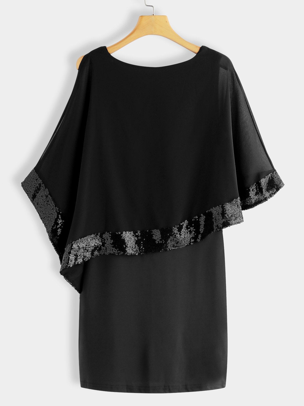 NEW FEELING Womens Black Casual Dresses