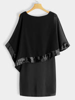 NEW FEELING Womens Black Casual Dresses