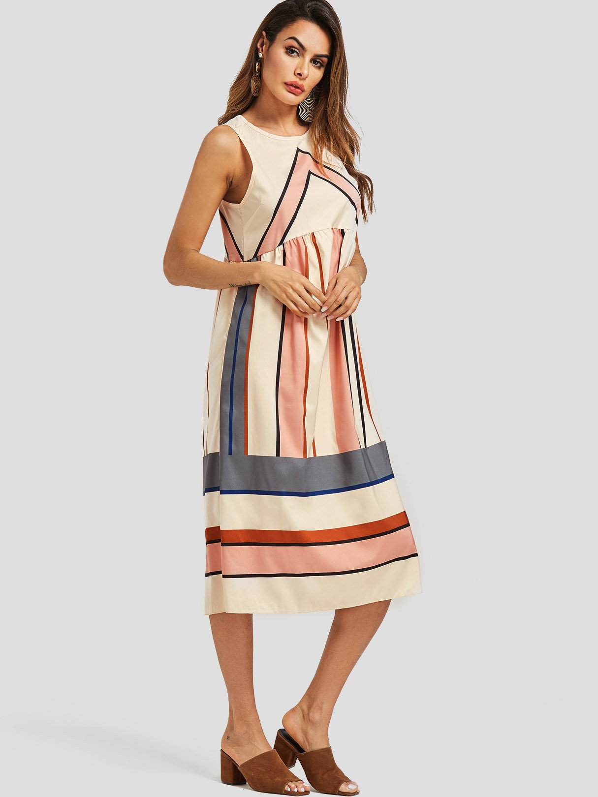 ODM Ladies Sleeveless Casual Dresses