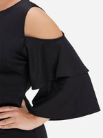 ODM Ladies 3/4 Sleeve Plus Size Dress
