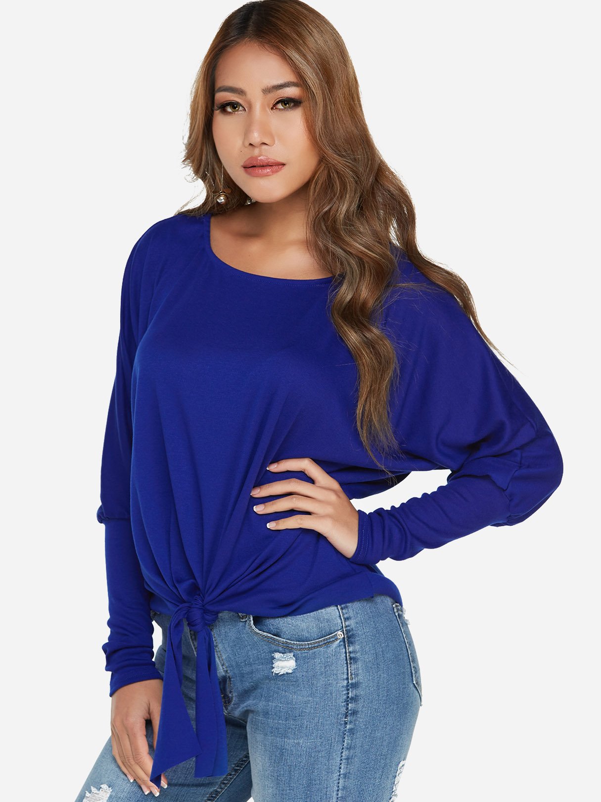 Ladies Top With Lace Sleeves
