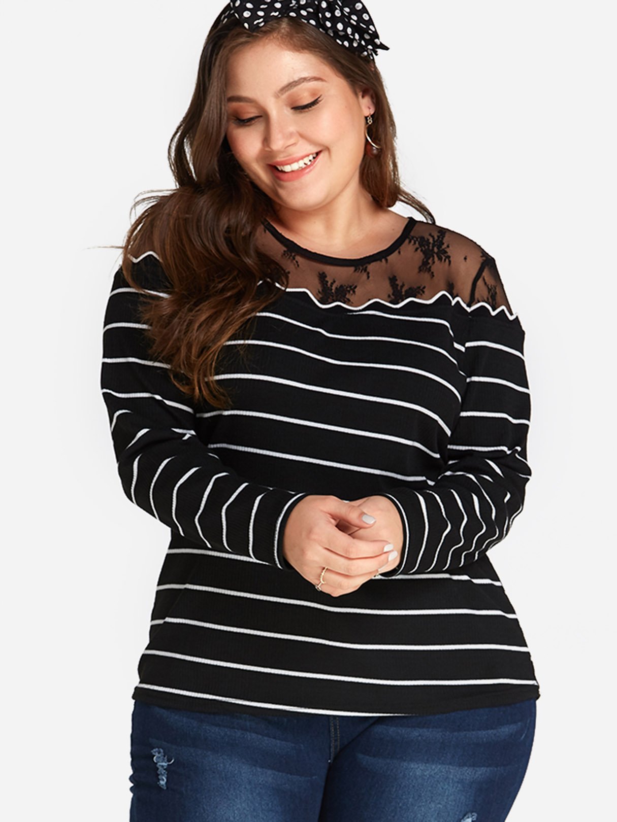ODM Ladies Long Sleeve Plus Size Tops
