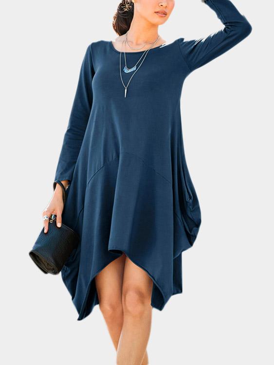 ODM Ladies Long Sleeve Casual Dresses