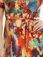 ODM Ladies Short Sleeve Plus Size Maxi Dress