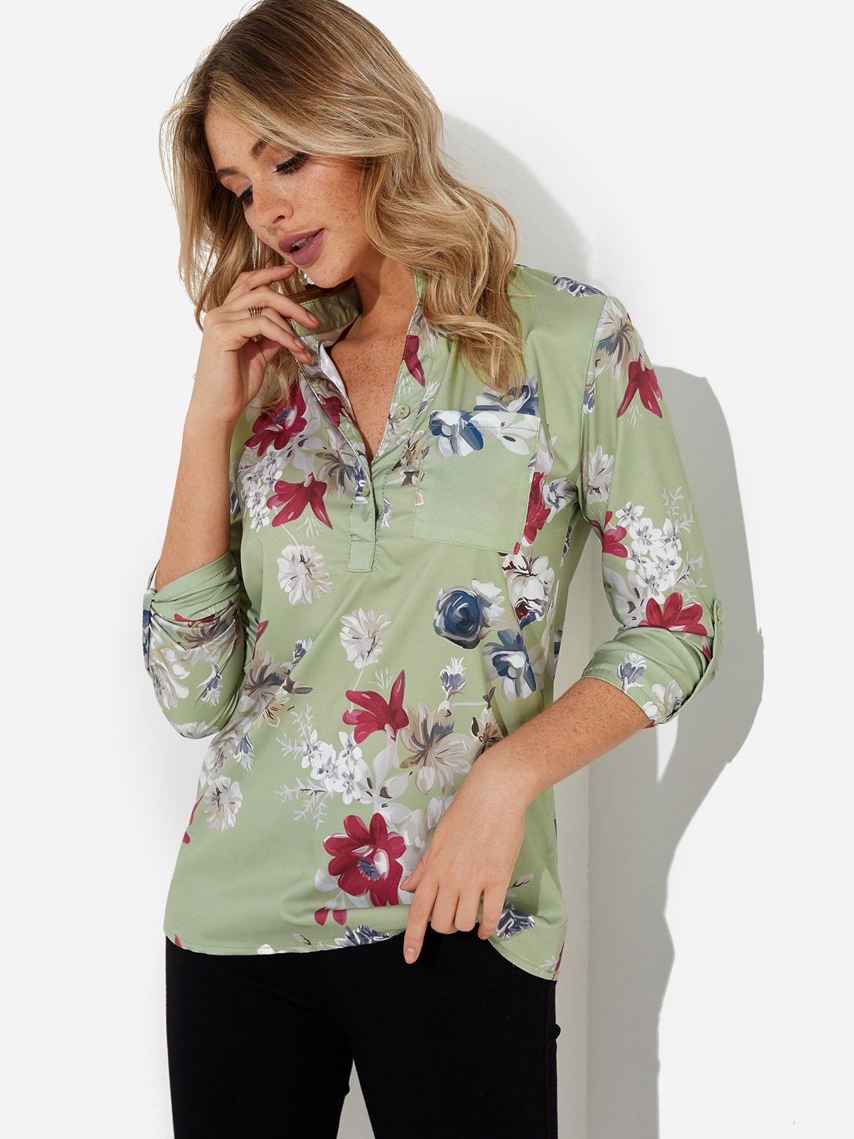 ODM Ladies 3/4 Sleeve Blouses