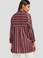 NEW FEELING Womens Burgundy Blouses