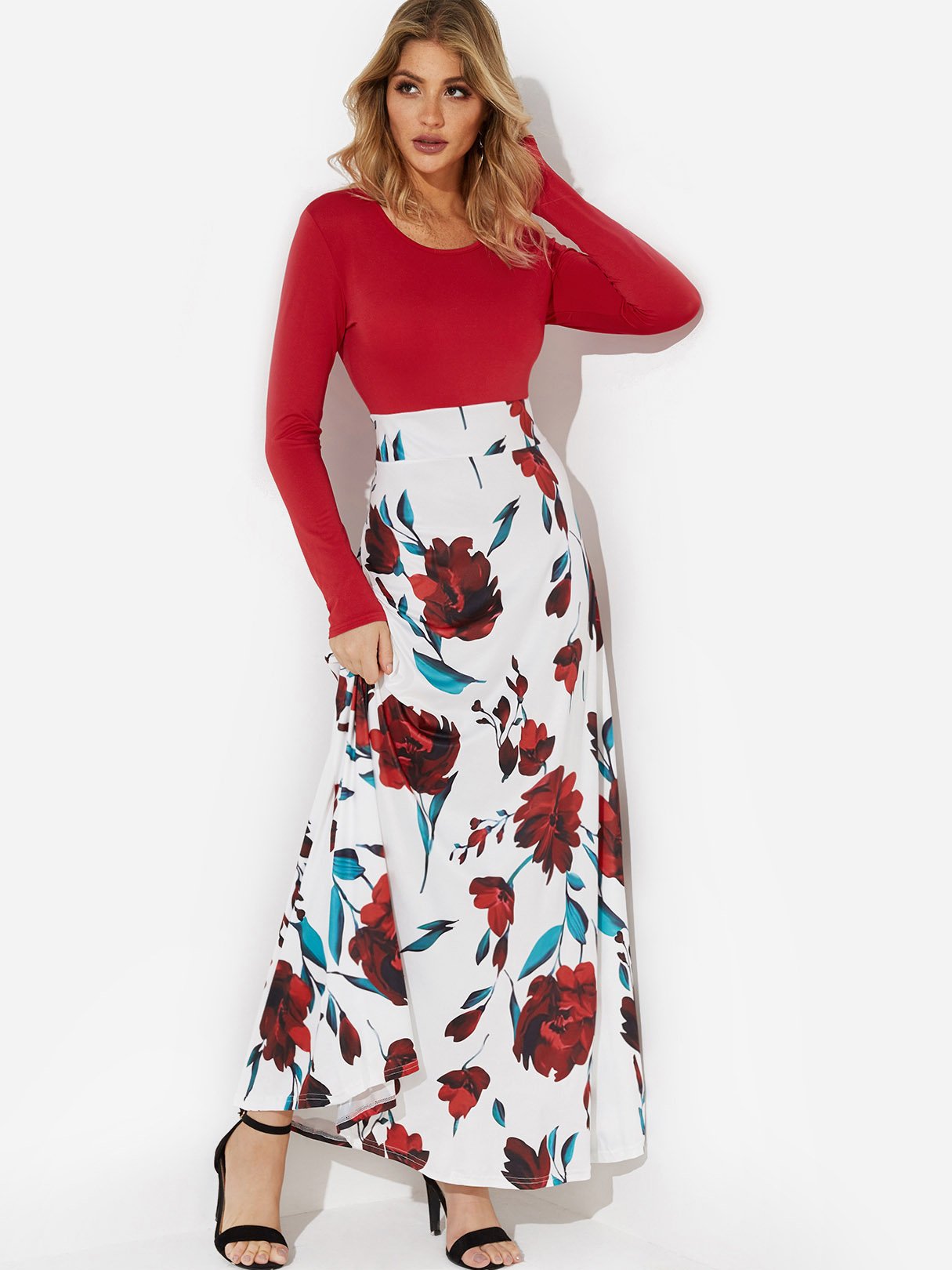Custom Womens Floral Print Dresses