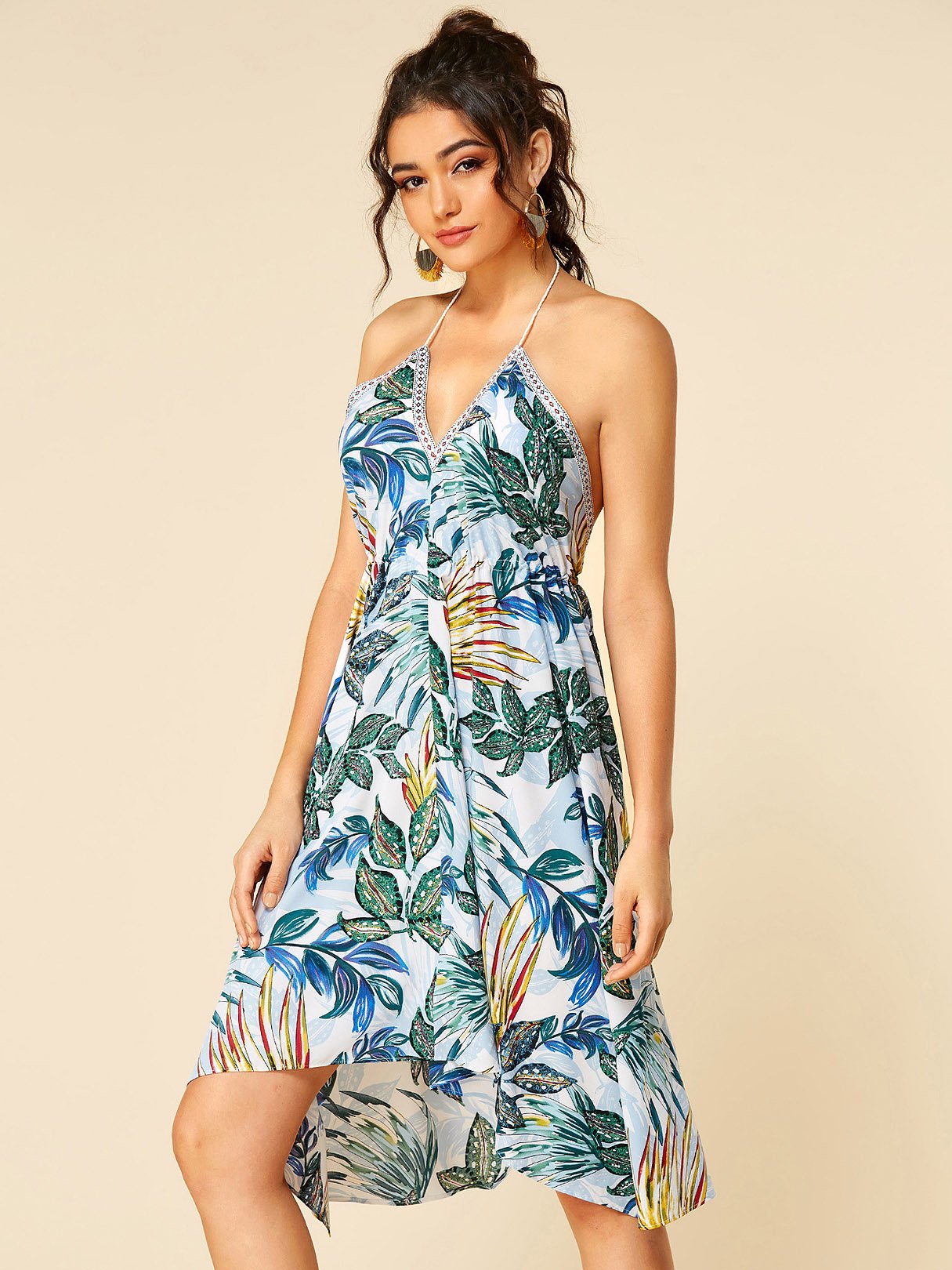 OEM Ladies Green Casual Dresses